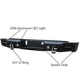 thumbnail image 5 of Vijay Rear Bumper For 2014-2018 Chevy Silverado 1500/GMC Sierra 1500 with Spotlights (Black Texture), 5 of 8