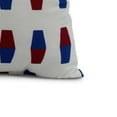 thumbnail image 2 of Simply Daisy, 26 x 26 inch, Bowling Pins, Geometric Print Pillow, Red, 2 of 2