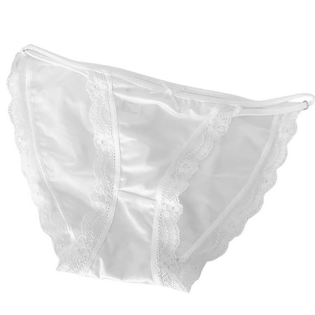 BYHONG Custom Letter Logo Low Waist Striped Tangas No Show Bikini Custom Thongs Women Underwear Panties Thong Womens Panties White L