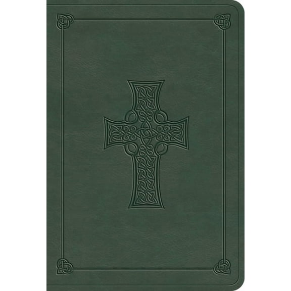 ESV Value Large Print Compact Bible (Trutone, Quiet Forest, Celtic Cross Design), (Hardcover)
