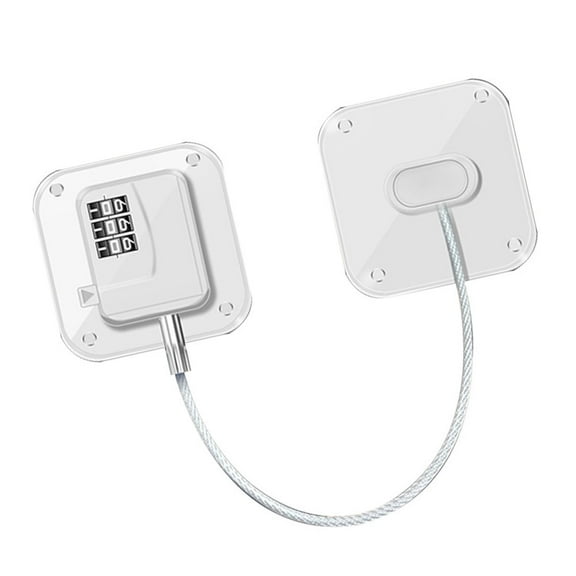 Luxshiny White Combination Refrigerator Lock for Cabinets and Drawers Password