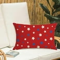 thumbnail image 5 of Memorial Day Pillow Covers 12 x 20 Inch Set of 4 Independence Day American Flag Throw Pillow Case 4th of July Patriotic Star Decorative Outdoor Case Red for Home Couch Sofa Bed, 5 of 6