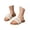 Beige-1, variant on SGMVNU Girls Braid Strap Sandals Open Toe on Flat Dress Shoes Little/Big Kids Slides Summer Beach Boho Sandals, Size 11-11.5 Years, Beige-1