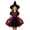 Z04-Dark Purple, variant on Halloween Dress For Kids Cat Witch Themed Girls Dress Matching Witch Hat For School Halloween Parties Trick Or Treat Wear