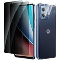 thumbnail image 1 of ccwonima 2+2 Pack for Motorola Moto G Stylus 5G 2023 Privacy Screen Protector with Camera Lens Protector, Anti Spy Tempered Glass Protection Film 9H Hardness, Scratch Resistant, Case Friendly, 1 of 1