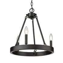 Alastair Metal 3 Light Chandelier in Black