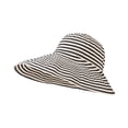 thumbnail image 1 of GPOECD Ladies' Striped Lazy Style Sun Hat for Sun Protection and Summer Relaxation Beige,One Size, 1 of 2