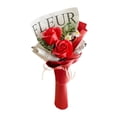 thumbnail image 2 of Ramo de flores de jabón con luces para el Día de la Madre, flores artificiales para fiestas. 2 uds flores rojas, 2 of 9