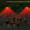thumbnail image 3 of Injueey 6LED luz de alarma Solar 4 modos IP65 Sensor impermeable al aire libre intermitente sirena perro ladrando granja seguridad lámpara Repelente de insectos y plagas, 3 of 6