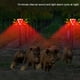 thumbnail image 4 of Luz de alarma solar Wosthever 6LED IP65 Sensor impermeable Repelente Sirena Detector de ladridos de perros, 4 of 6