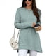 thumbnail image 2 of Camisas de Larga para Mujer, Elegantes, Informales, Holgadas, Básicas, Ropa de Moda para Otoño e Invierno 2025. Verde Oscuro XXL, 2 of 10