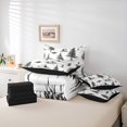 thumbnail image 5 of Manfei Black Pine Tree Twin Bedding Sets, Outer Space Spaceship Boy Comforter Set, 7pcs, 5 of 7