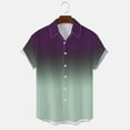 thumbnail image 4 of SHIXIAOO Chemise Décontractée de Printemps pour Hommes à Col Rabattu Imprimé Complet Manches Courtes de Plage Chemise de Vacances Extérieure T-Shirt Surdimensionné pour Hommes Chemises de Travail Décontractées pour Hommes, 4 of 5