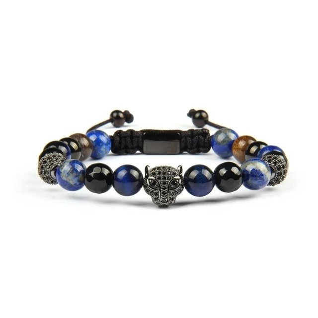 Hombre Mujer Jaguar Y Incrustación De Zirconia DigiBlack Urbano Elegante