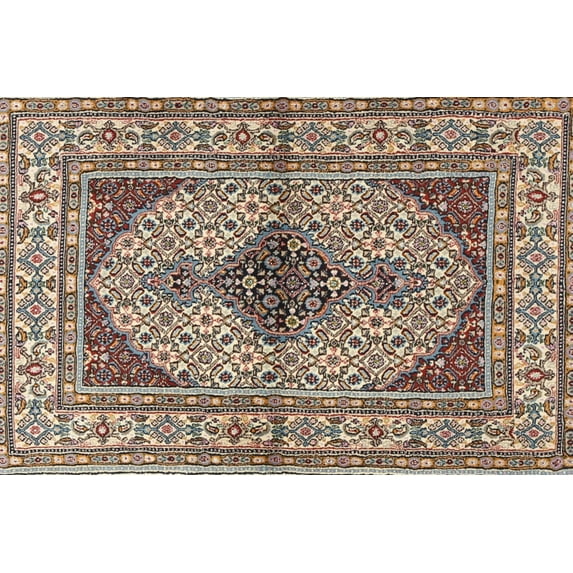 Ahgly Company Machine Washable Indoor Rectangle Traditional Sepia Brown Area Rugs, 5' x 8'