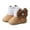 b-Khaki, variant on Baby Girl Boy Booties Fleece Lining Winter Ankle Snow Boots Toddler First Walker Crib Shoes for Little Big Kids