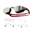 thumbnail image 2 of S SERENABLE Lunettes de Natation Sangle Réglable Étanche Protection Solaire Portable Anti-Buée Rouge, 2 of 9
