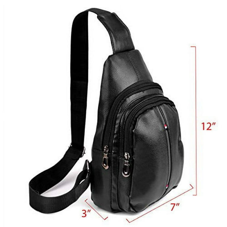 Westend Crossbody Sling Bag Backpack with Adjustable Strap - Leather Westend Crossbody Sling Bag Backpack with Adjustable Strap - Leather