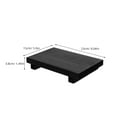thumbnail image 2 of Raindrops 1Pcs Rectangular Wooden Soap Storage Tray for Bathroom Use Minimalist Design Black 9.04X5.89X1.49In, 2 of 8