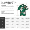 thumbnail image 5 of Fuzoiu Gingerbread Snowman Cookies Print Hawaiian Shirt for Men, Summer Beach Casual Short Sleeve Button Down Shirts, Men’s Beach Summer Shirts with Pocket,XX-Large, 5 of 7