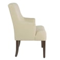 thumbnail image 3 of HomePop Meredith Transitional Fabric Anywhere Chair in Cream and Dark Walnut, 3 of 9