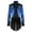 21#Blue, variant on Mens Black Tailcoat Jacket Gothic Steampunk Victorian VTG Halloween Costume Long Coat