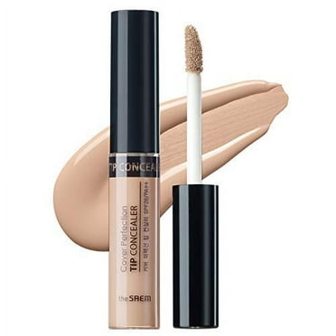 THE SAEM Cover Perfection .. Tip Concealer, Liquid Multi-Use .. Concealer, Full Coverage Makeup .. for Acne Dark Spots .. Dark Circles Hyperpigmentation and .. Blemishes, 0.2 fl.oz. (#2 .. Rich Beige)