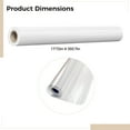 thumbnail image 4 of 10 m/32.8 Ft Clear Contact Paper Roll, 45 cm/17.7 in Wide Clear Wall Protector Static Cling Sticker, Removable Paint Protection Film, Easy Cut and Install, 4 of 4