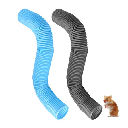 2Pcs Pstic Cat Tunnels Tube Animals Toy Indoor Interactive Maze for Bunny Ferrets Puppy