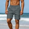 thumbnail image 5 of Hurxie Men's Athletic Shorts Bodybuilding Workout Gym Shorts with Pockets Gray,L, 5 of 7