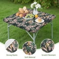 thumbnail image 4 of Waterproof Square Tablecloth with Summer Beach Palm Trees and Tropical Palm Trees Prints, Elastic Edge Fit, Backing for Table Protection, Ideal for Patio, Camping, and Party Use, 4 of 6