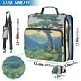thumbnail image 2 of FORMRS Zipper Binder with Shoulder Strap 1.5-inch Ring 500 Sheet Capacity File Bag, Retro Mountain, 2 of 5