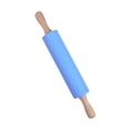thumbnail image 2 of Joernso Rolling Pin Wooden Handle Good Toughness Silicone Wooden Handle Rolling Pin for Kitchen, 2 of 8