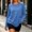 *Blue, variant on ClodeEU Women's Crew Neck Long Sleeve T-Shirt,Casual Loose Fit Tee with Curved Hem Black,Women's Plus L