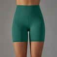 thumbnail image 4 of Mrat Casual Pants Straight Leg Women Fashion Sport Casual Solid Full Casual Yoga Shorts Pants Women Half Short S-663 Green S, 4 of 5
