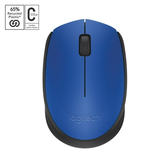 Logitech M170 1000DPI Wireless Optical Mouse - Blue