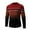 Wine, variant on Men's Fashion Leisure Round Neck Stripe Color Blocking Long Sleeve Winter Sweater