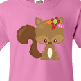 thumbnail image 4 of Inktastic Cute Squirrel, Squirrel With Flowers, Fluffy Tail Youth T-Shirt, 4 of 5