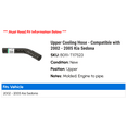 thumbnail image 2 of Upper Cooling Hose - Compatible with 2002 - 2005 Kia Sedona 2003 2004, 2 of 2