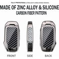 thumbnail image 4 of Key Fob Cover Compatible with Kia Forte Telluride K6 Seltos NIRO Sportage Stinger Keychain Case Holder Protector,4-BTN-Panic, 4 of 6