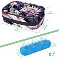 Weekly Health Manager Ink Plants's Travel AM PM Pill Box 7 Day, with