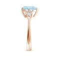 thumbnail image 3 of ANGARA Natural Heart-Shaped 1.8 ct Aquamarine Engagement Ring with Diamonds in 14K Rose Gold for Women (Size-9mm) | March Birthstone, Anniversary, Jewelry Gift for Women | Natural Aquamarine Ring, 3 of 10