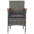 thumbnail image 2 of vidaXL Dining Set Grey and brown, 2 of 6