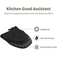 thumbnail image 5 of Asija Short Oven Mitts, Oven Gloves Cooking Mitts Pair Heat Resistant, Pot Holder with Non-Slip Grip and Hanging Loop, Set of 2pcs, 5 of 5