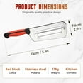 thumbnail image 7 of Multifunctional Vegetable Cutter, 2025 Upgraded Stainless Steel Double-layer Slicer, Cabbage Slicer Shredder, Stainless Steel Vegetable Cutter (2, Black Red), 7 of 7