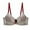 Beige, variant on LADIGASU Women's Lace With Color Sexy Double Breasted Push Up Bra