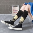 thumbnail image 3 of Lsque Gothic Winged Skull Printed Crew Socks Men's Women's LightWeight Thin Casual Calf Socks ,Knee High Socks,Cotton Socks, 3 of 9