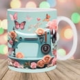 thumbnail image 5 of Dvkptbk Mug Floral Sewing Machine Mug, Funny Coffee Mug - Sewing Mug, Any Day Spent Sewing Is A Good Day, Sewing Machine Cup, Sewing Coffee Mug Kitchen Gadgets, 5 of 5