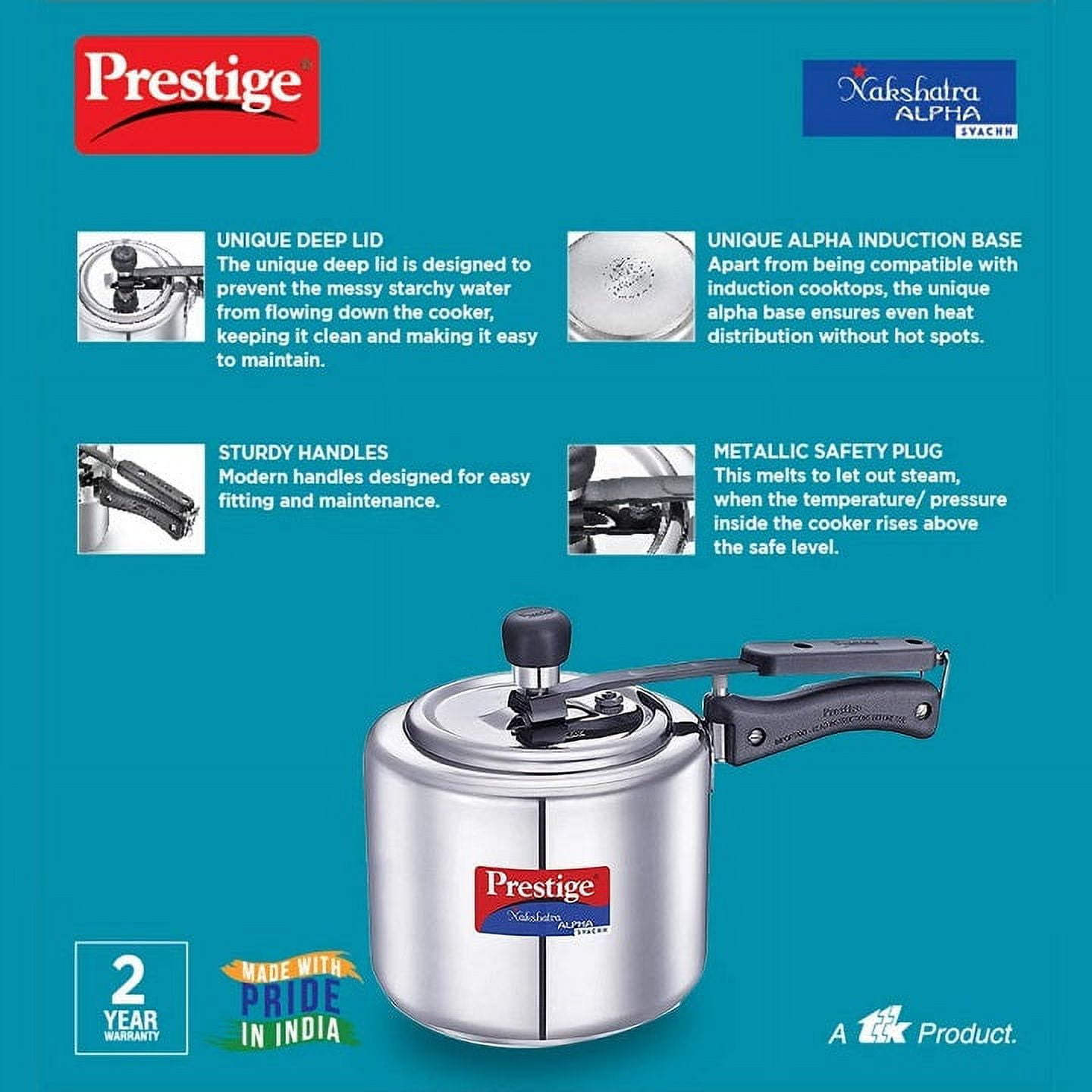 Prestige nakshatra stainless steel pressure cooker sale