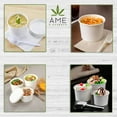 thumbnail image 4 of AME D'ESSENCE (16 OZ-50 PC) Disposable White Soup Containers for Hot Cold Food Paper Cups with Vented Lids Great with Ice Cream Gelato Yogurt Paper Soup Cups To Go Take Out Food Containers, 4 of 7